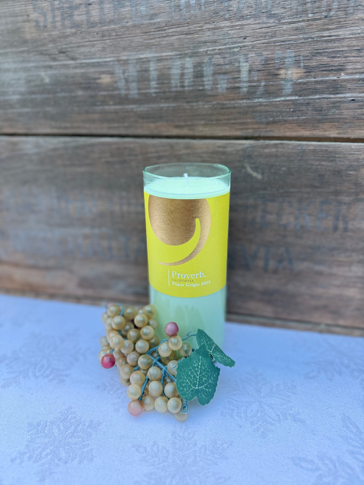 Orchard Pear Pinot Grigio Bottle Candle