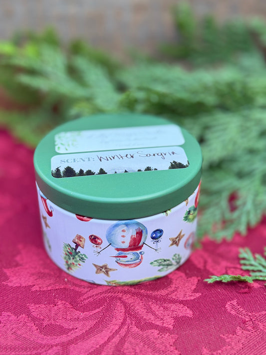 Winter Sangria Christmas Tin Candle