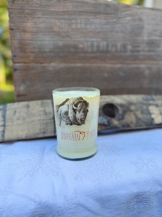 Whiskey and Vanilla Buffalo Trace Bottle Candle