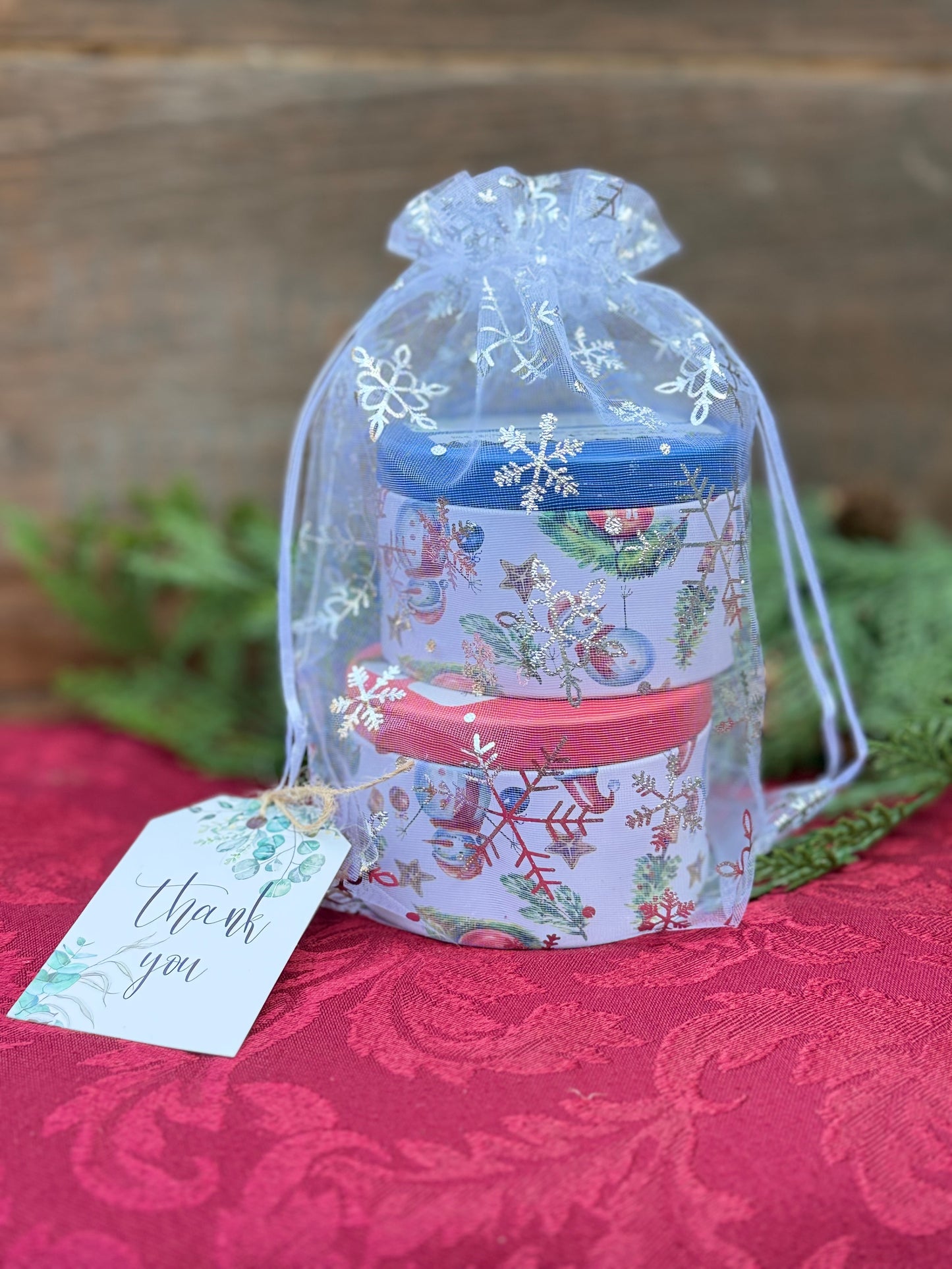 Christmas Tin Candle Gift Set