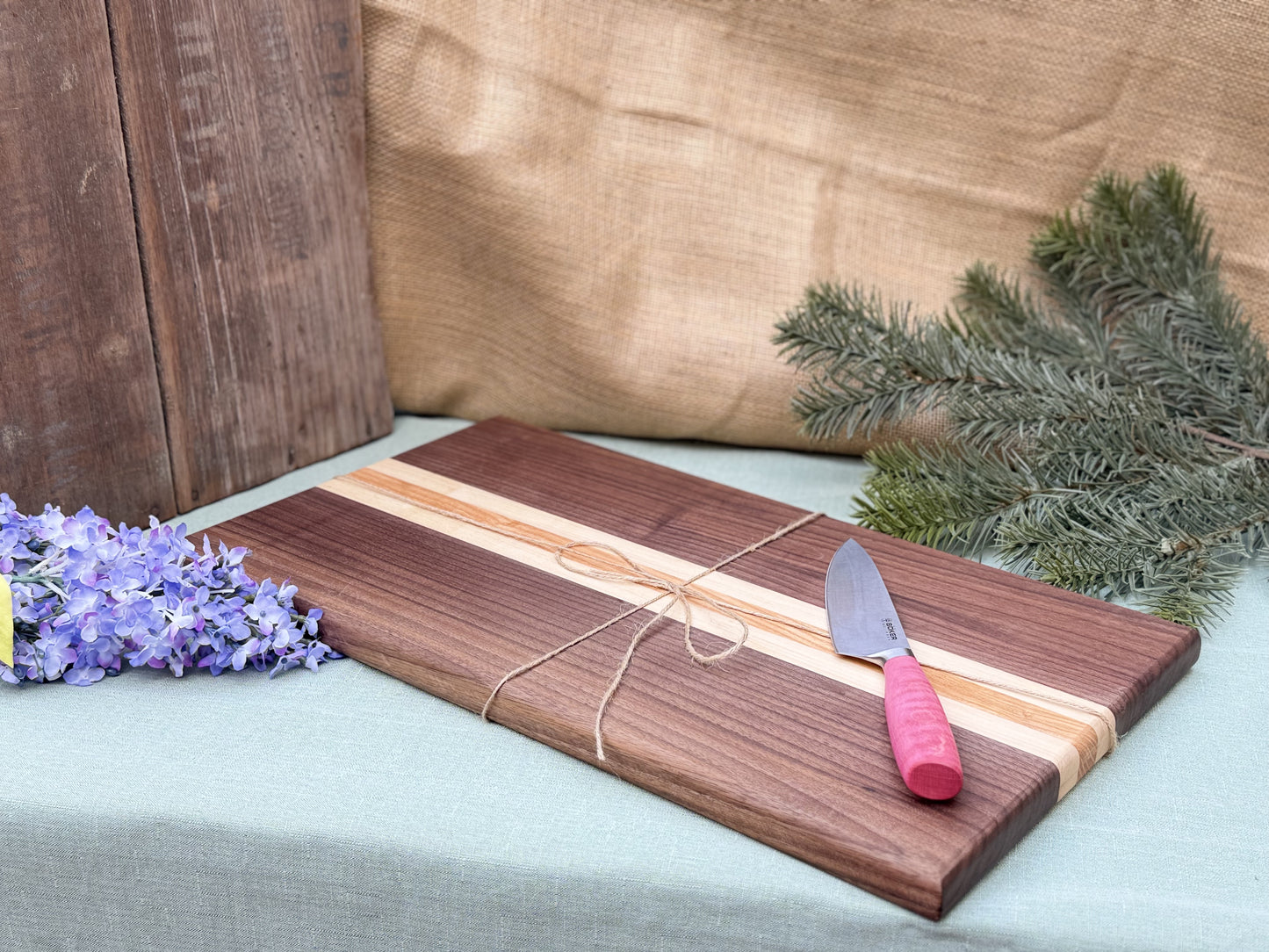 Cutting Board : Walnut, honey locus and maple - blend *sold*