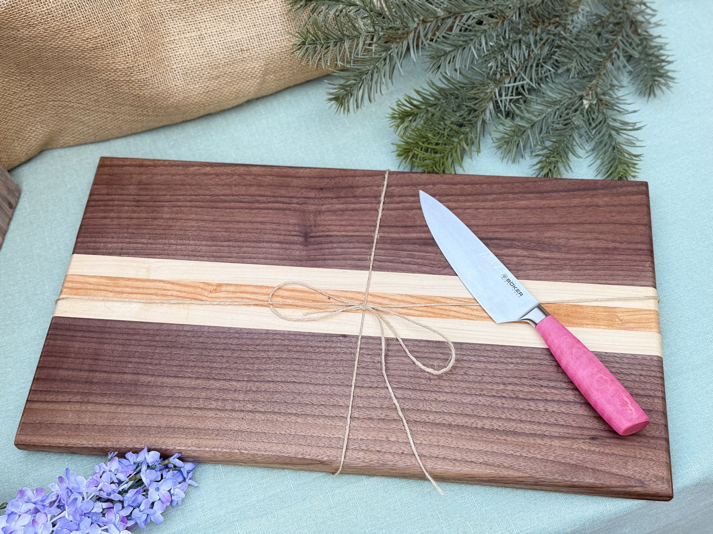 Cutting Board : Walnut, honey locus and maple - blend *sold*