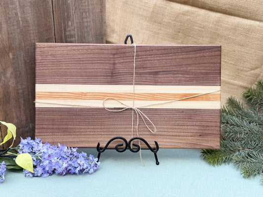 Cutting Board : Walnut, honey locus and maple - blend *sold*