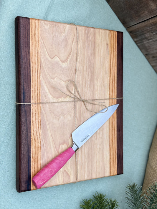 Cutting Board : Hickory Walnut and honey locus - blend